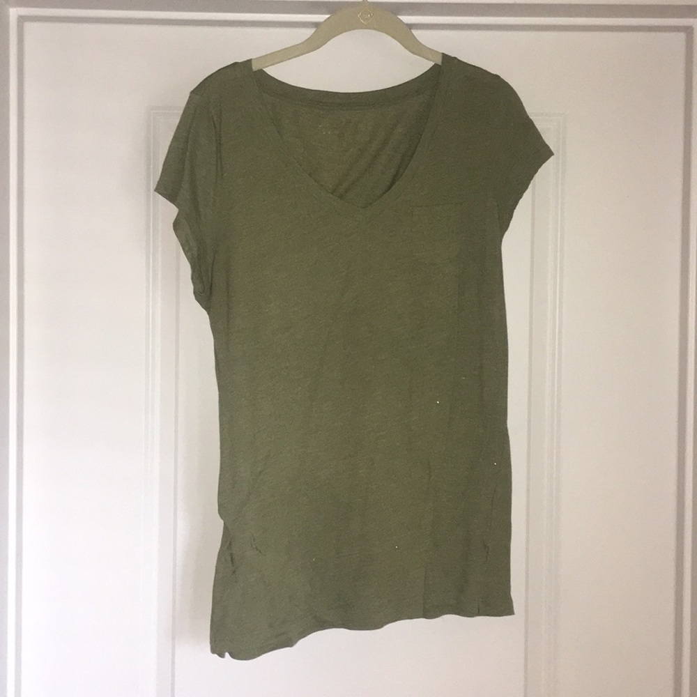 Olive green vneck